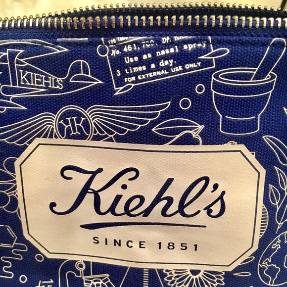 Kiehl’s Printed Canvas Travel pouch with 5 samples - Picture 7 of 10